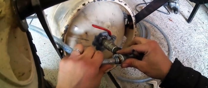 How to make a sandblaster from a small gas cylinder