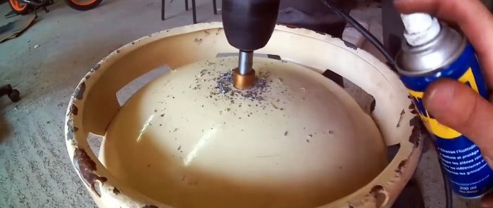 How to make a sandblaster from a small gas cylinder