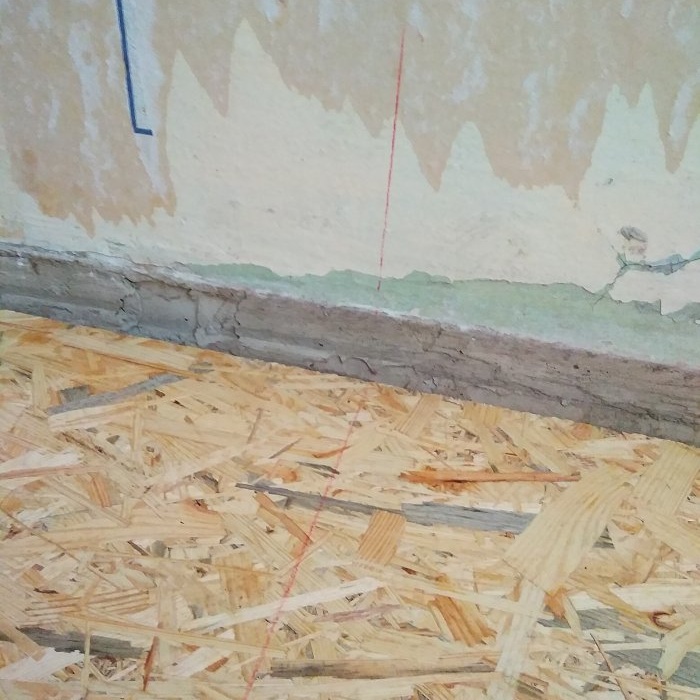 How to lay linoleum on a plank floor