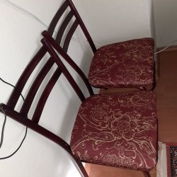 Replaced the upholstery of an old chair and got original furniture