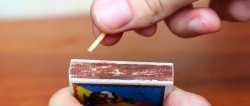 How to light a match if the Cherkash box has become unusable