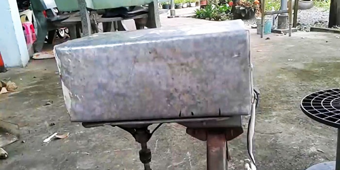 How to make a drilling machine from a jack and a washing machine motor