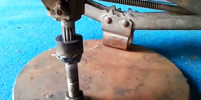 How to make a drilling machine from a jack and a washing machine motor