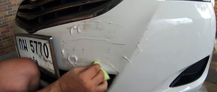 How to remove scratches and abrasions on a car without special tools