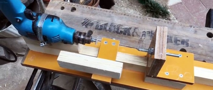 Anyone can make this lathe from a drill.