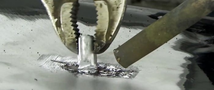 How to solder aluminum with regular tin