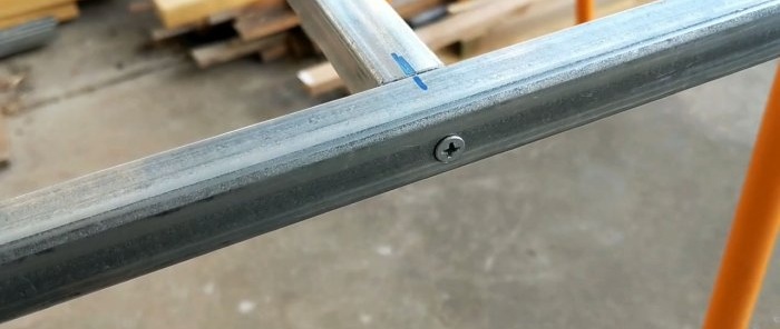 How to make a frame from a profile without welding