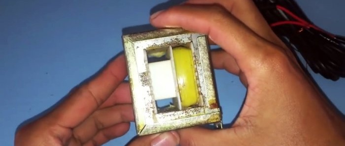 Ferro de solda DIY com aquecimento instantâneo de um transformador