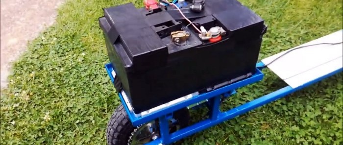 How to make an electric scooter driven by a car generator