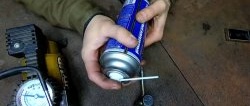 How to pump air into a can