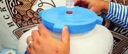 How to quickly make a gasket for a plastic container