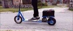 How to make an electric scooter driven by a car generator