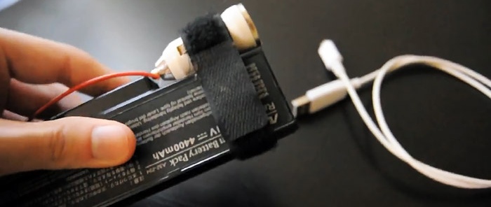 How to make a 5V power bank from a laptop battery in 1 minute