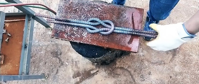 How to tie reinforcement and make a cool handle