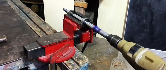 How to make a shaft for a circular saw from scrap materials