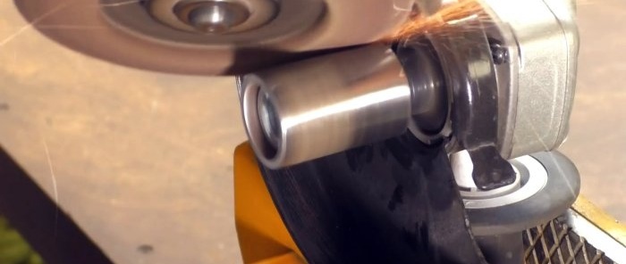 How to make a grinder attachment for an angle grinder