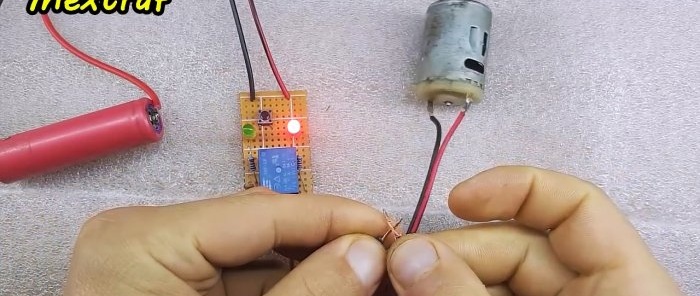 Simple short circuit protection with just one relay