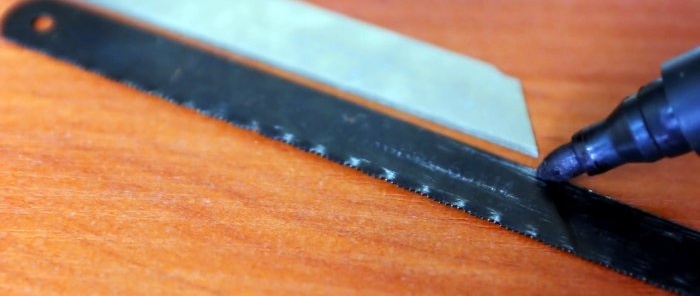 How to make a saw from a stationery knife