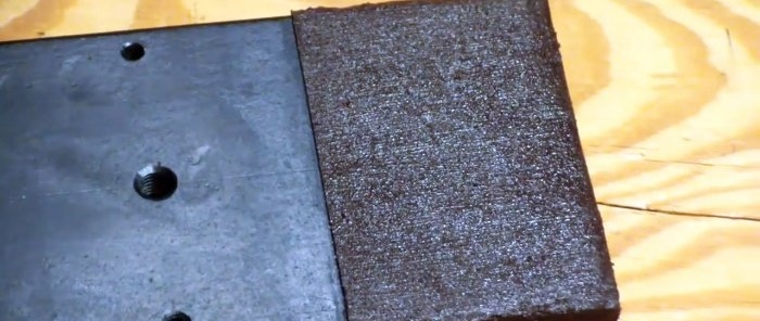 How to make rubber coating of metal