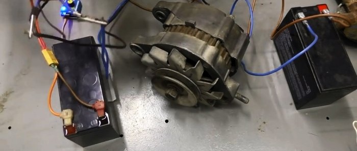 How to make a powerful motor from a car generator