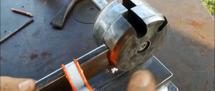 How to make a powerful lever knife for metal