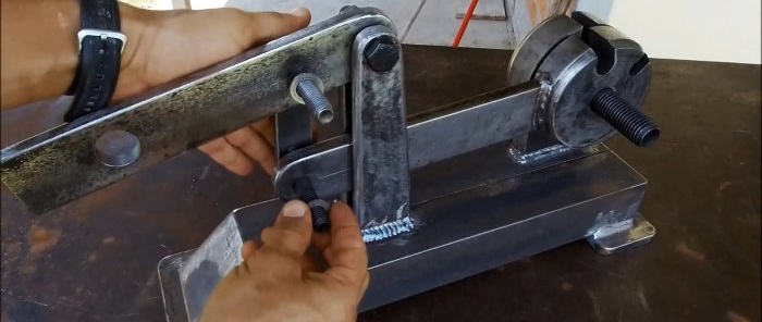 How to make a powerful lever knife for metal