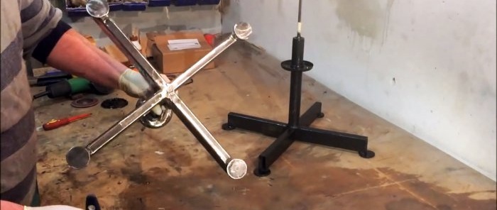 How to make a stool from an old shock absorber