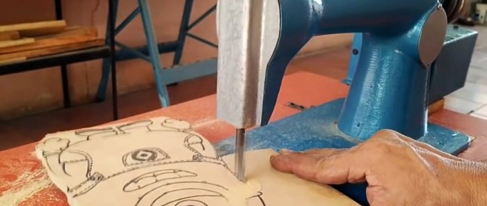 How to convert a sewing machine into a jigsaw