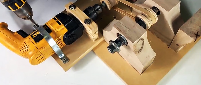 How to make a machine for sharpening circular saws and more from a drill