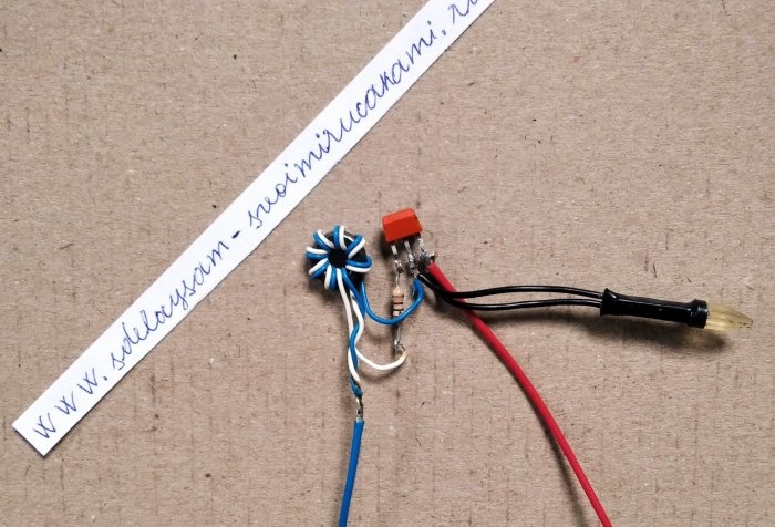 A converter that will make an LED light from one battery