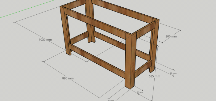 How to make a container for flowers from pallets