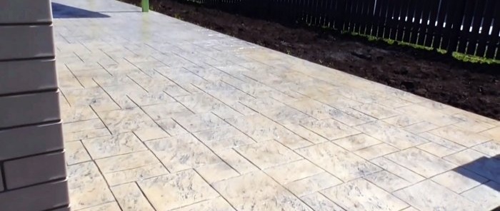 How to lay stamped concrete