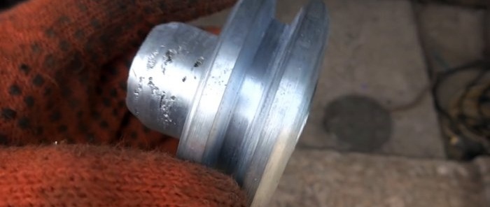 How to make a pulley without a lathe