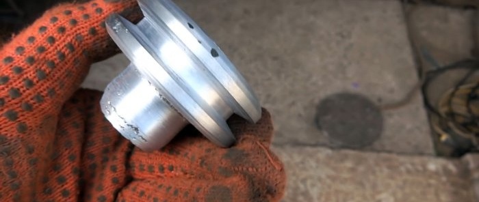 How to make a pulley without a lathe