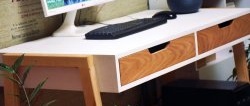 How to make a computer desk in Scandinavian style