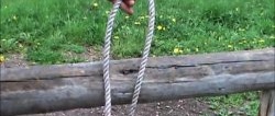 How to tie a rope to a pole so you can easily untie it later