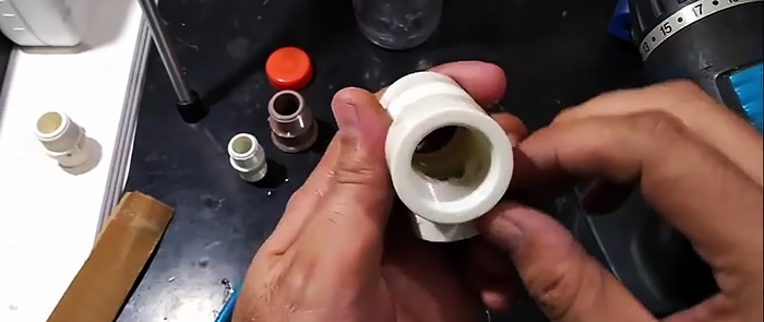 Making a foam nozzle for a garden hose