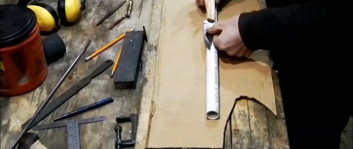 How to make a comfortable sheath for any knife from a plastic pipe