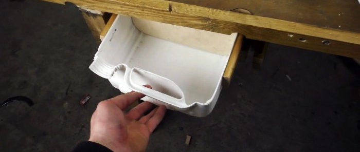 How to put a plastic canister to good use in a garage or workshop