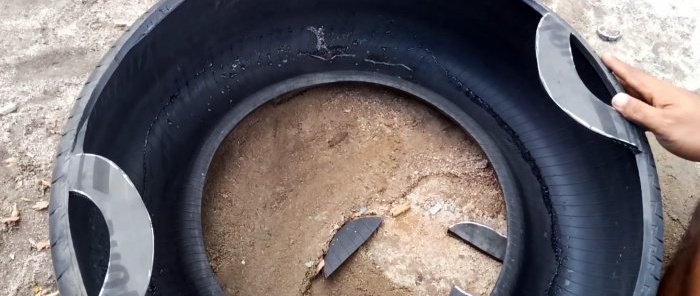 How to make a water tank from an old tire