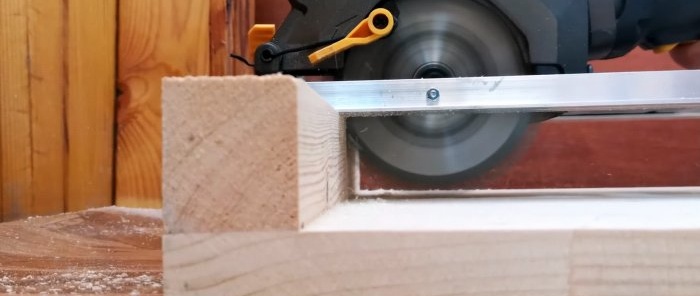 How to make a simple miter saw from a circular saw