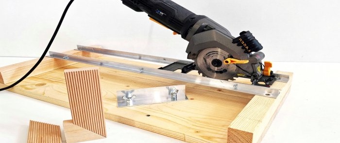 How to make a simple miter saw from a circular saw