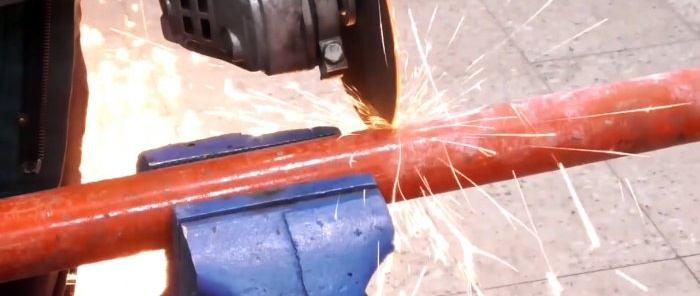 How to make an injection propane burner from a piece of pipe