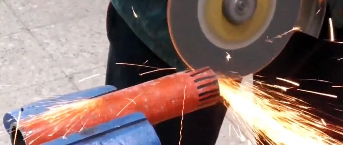 How to make an injection propane burner from a piece of pipe