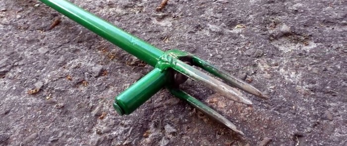 How to make a device for removing weeds by the root