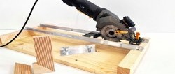 How to make a simple miter saw from a circular saw