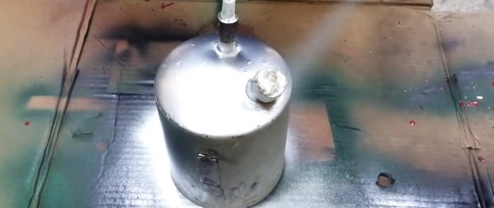 Making a powerful burner from the refrigerator compressor