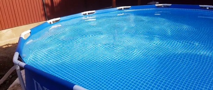 How to quickly heat a pool using a car radiator