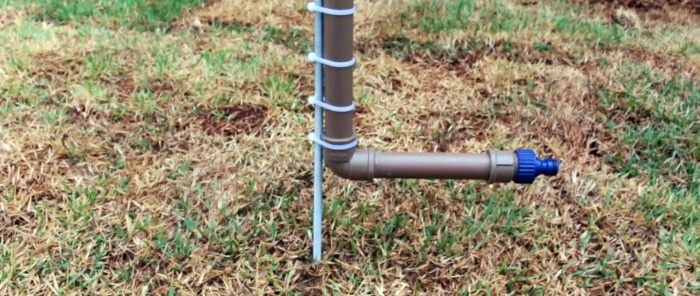 Come realizzare un irrigatore con un ampio raggio di irrigazione con tubi in PVC