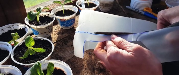 6 attrezzi da giardino gratuiti realizzati con bottiglie di latte